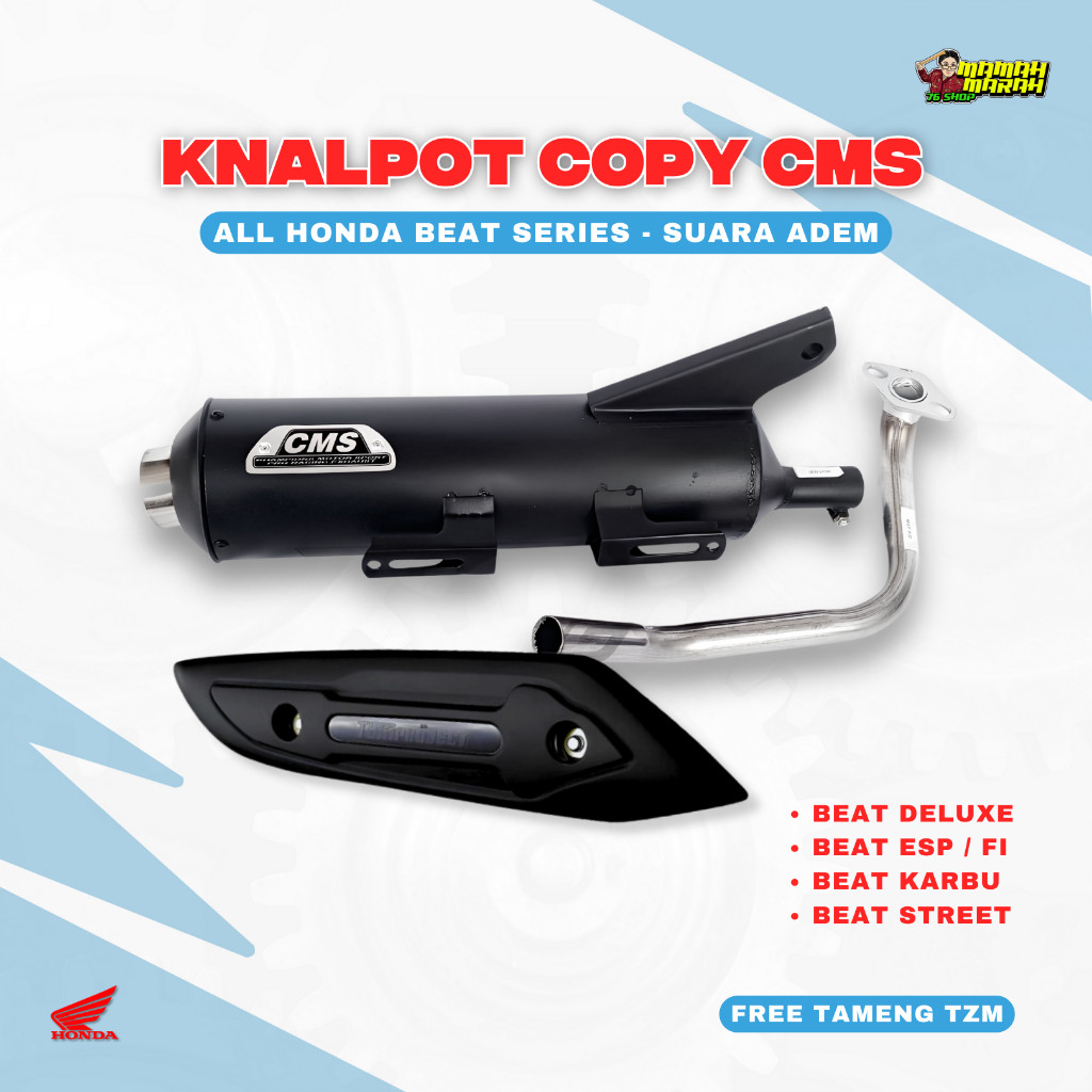 Knalpot CMS Beat Fi Deluxe ESP Street knalpot cms tabung vario beat karbu Knalpot standar racing