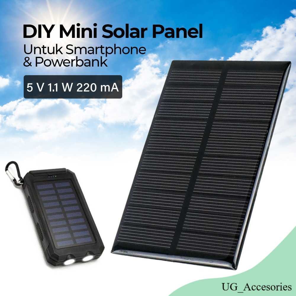 Taffware Solar Panel Mini Polycrystalline DIY Power Bank 5V 1.1W 220mA