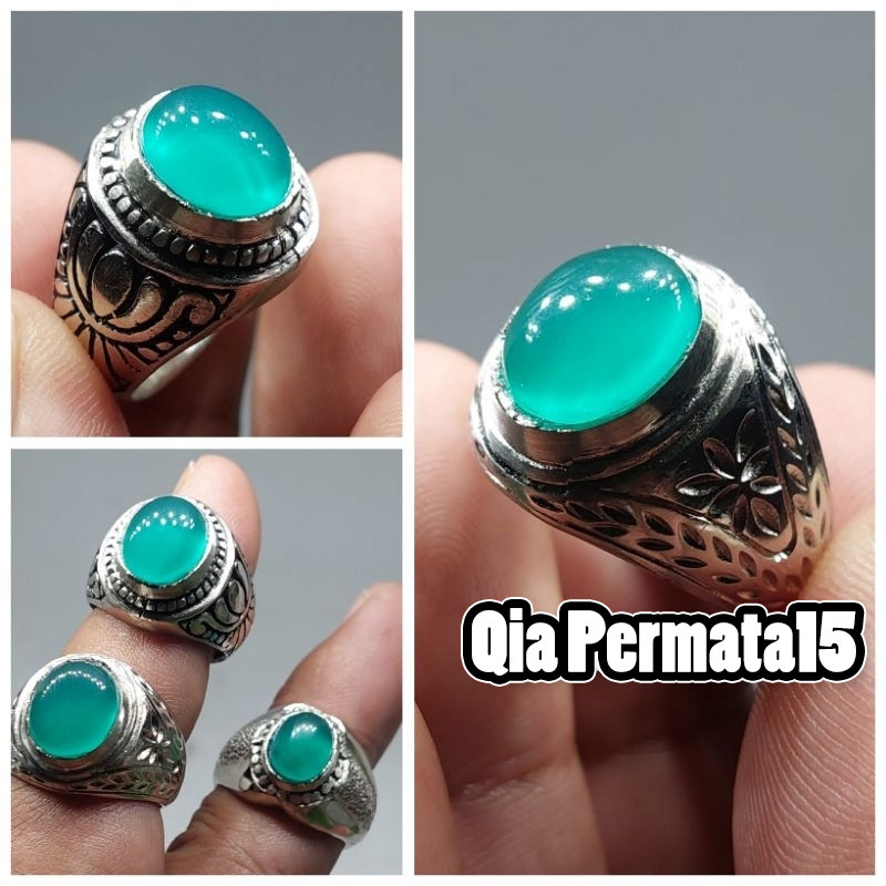Cincin batu Bacan Doko kristal giwang