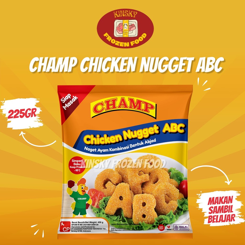 

CHAMP CHICKEN NUGGET ABC 225GR