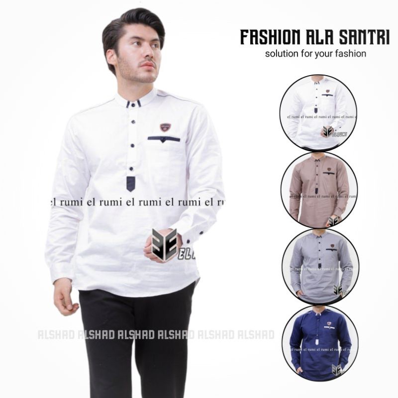 Kemeja cowok Koko modernKemko Zubad Exlusive // Kemko Zubad Millenial // Kemko Original Elrumi / Pak