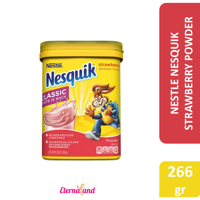

TP Nesquik Strawberry Powder Milk - susu bubuk strawberi - 9.3 oz-263gr