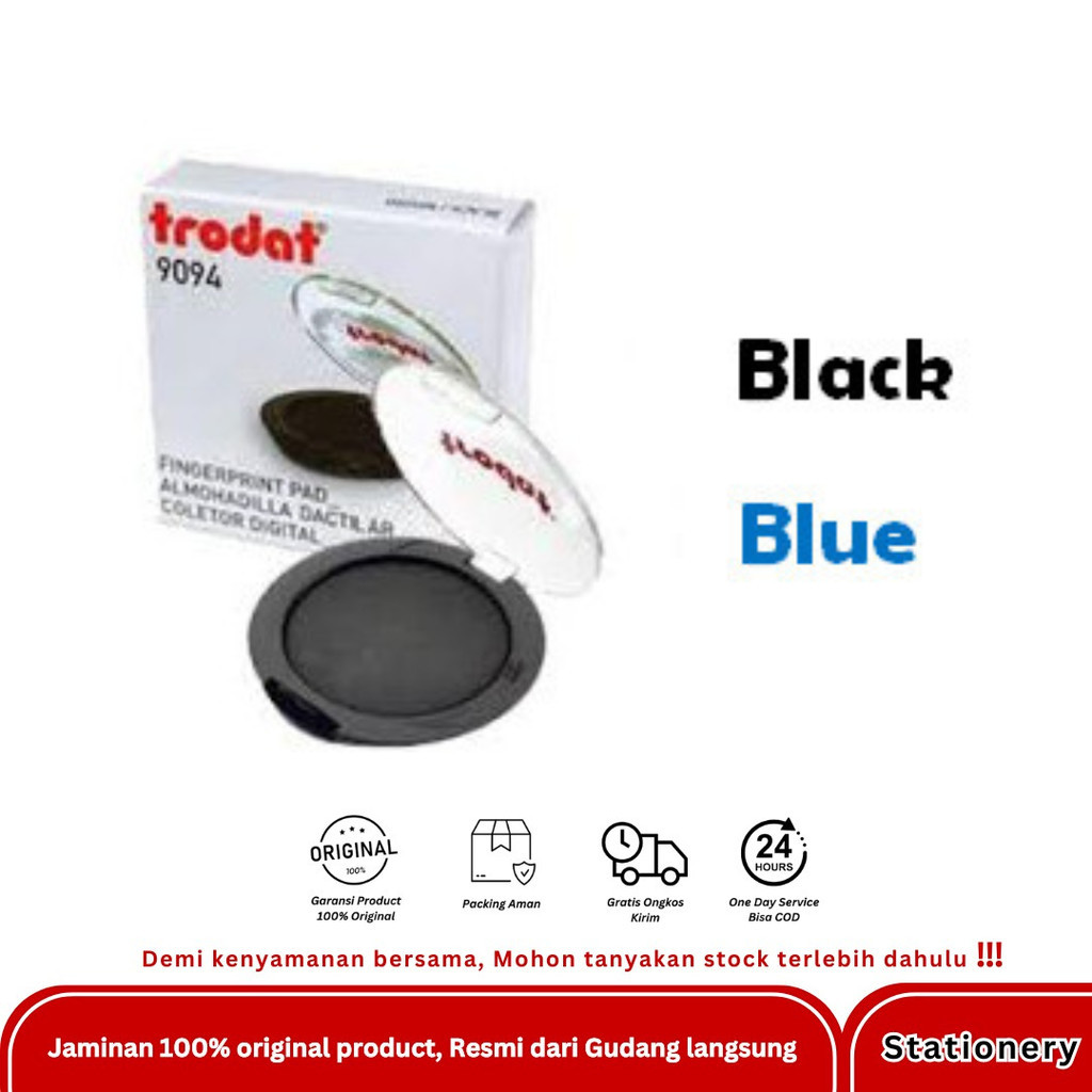 

TRODAT FINGERPRINT PAD 9094 BIRU HITAM