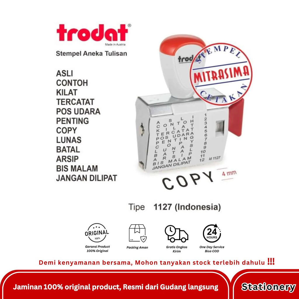 

TRODAT STEMPEL (INDONESIA ) 1127