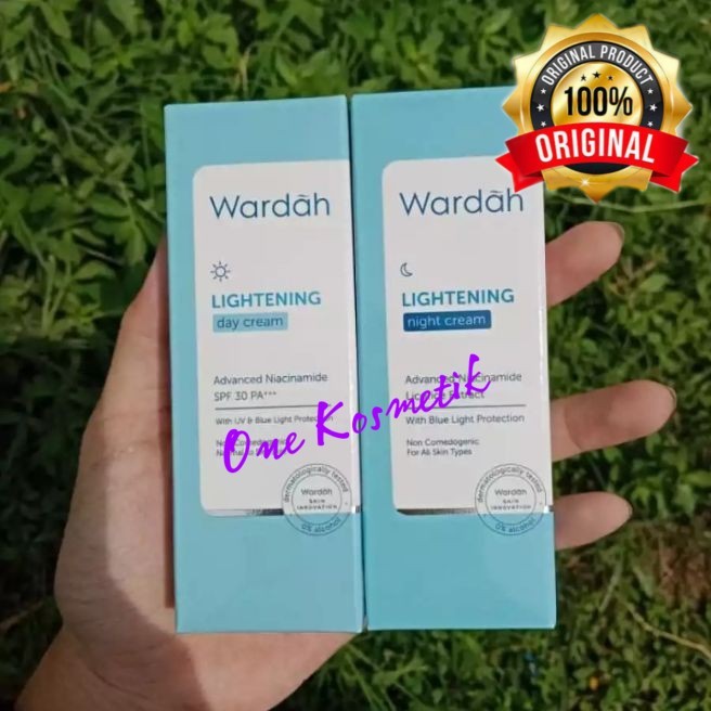 Wardah Paket Lightening Cream Siang dan Malam 20 ml