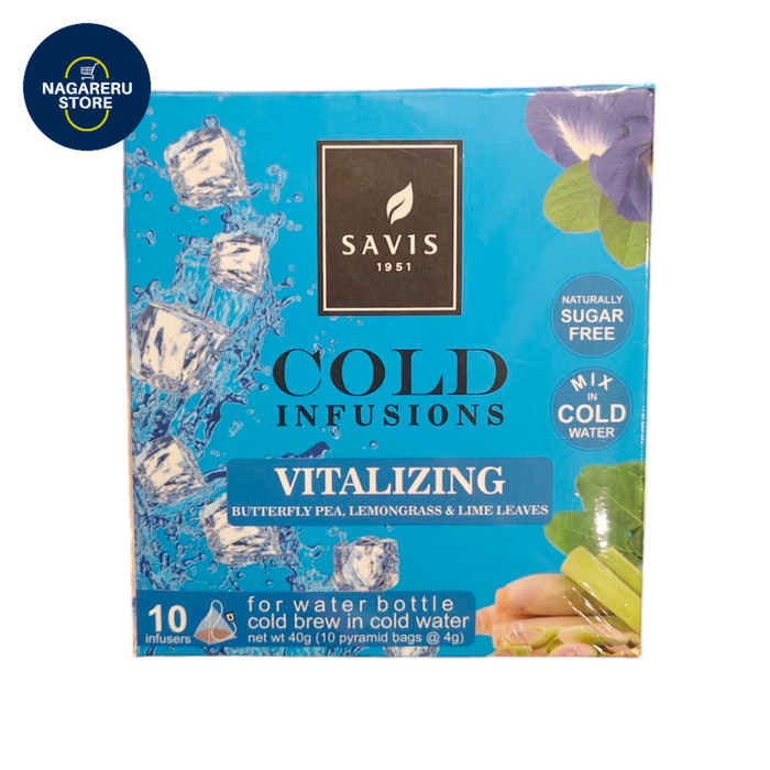 

Savis 1951 cold infusions vitalizing butterfly pea, lemongrass and lime leaves 40gr