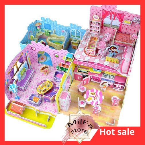 MF417 Puzzle  3D DIY Ukuran BesarMainan Puzzle Anak