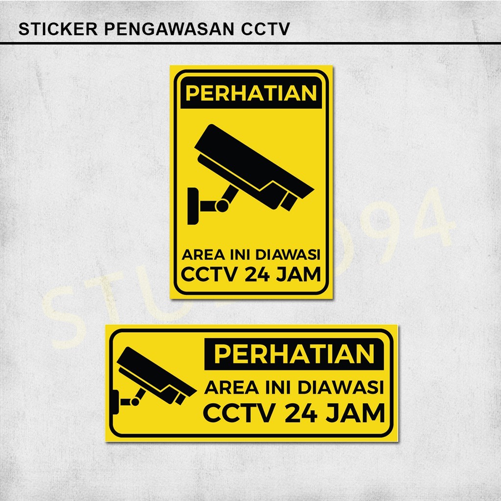 

Sticker Pengawasan Cctv 24jam
