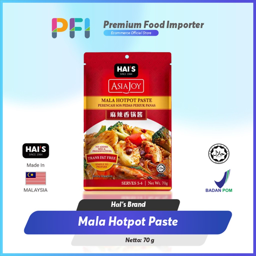 

Hais Asia Joy Mala Hotpot Paste 70Gr