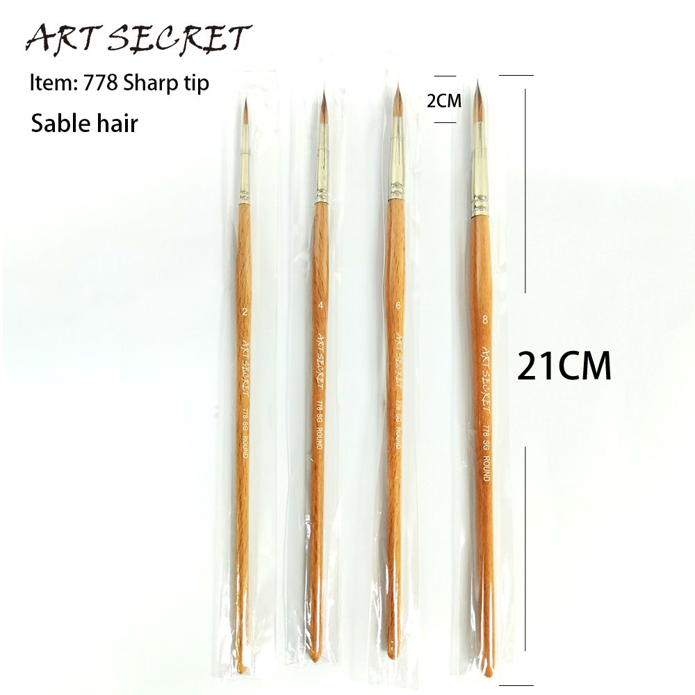 

Artsecret High-Grade Russian Anti-Drop Sable Hair Natural Rod Terrific Artistic Line Drawing Pen No.778