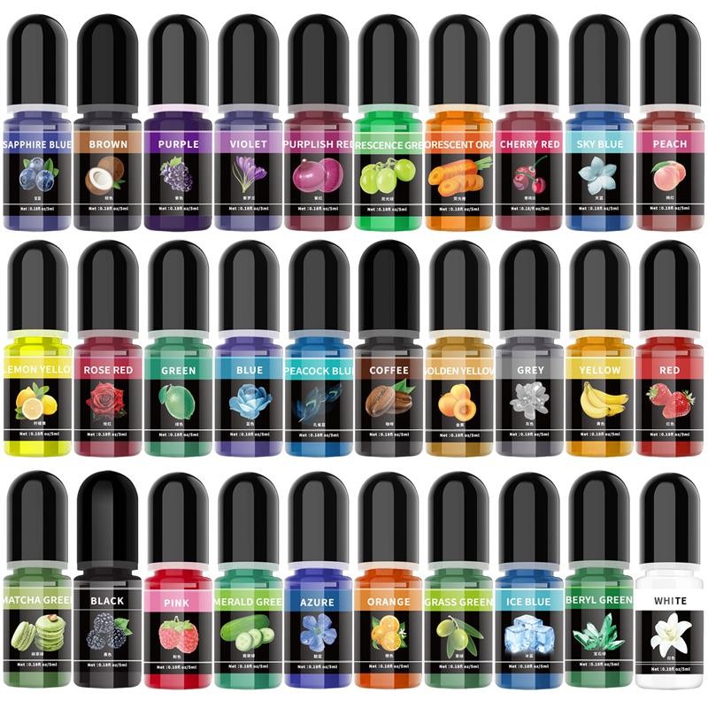 

5ml/Bottle Epoxy Resin Pigment Liquid Colorant Dye Universal Epoxy Resin Pigment For UV AB Glue DIY Resin Art Jewelry Making
