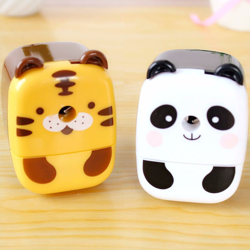 

Cute Cartoon Panda Pencil Sharpener Kawaii Manual Hand Crank Pencil Cutter for School Korean Stationery Kid Gift Office Supplies