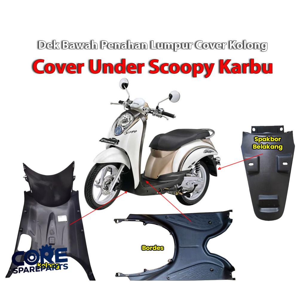 Dek Atas Honda Scoopy Lama Karbu - Dek Bawah Honda Scoopy Lama Karbu