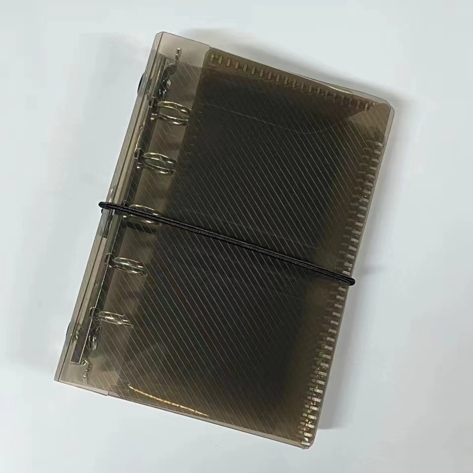 

M5 PP Three Fold PP Loose Leaf Notebook Transparent Loose Leaf Binder Cover Journal Sketchbook Accessories Diary Office Supplies