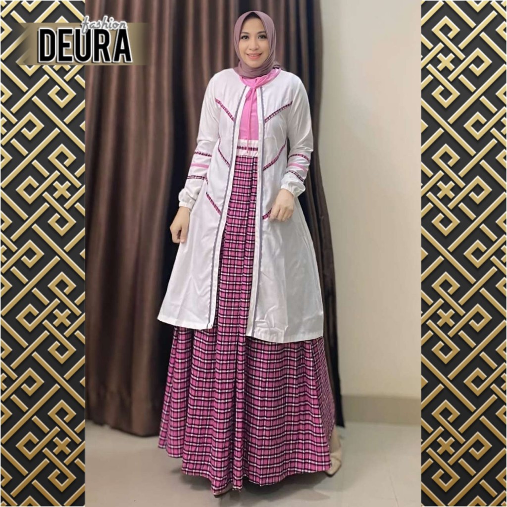 DEURA FASHION - Set Gamis Wanita Deura SD-467 / Gamis Deura Terbaru / Gamis Deura Original