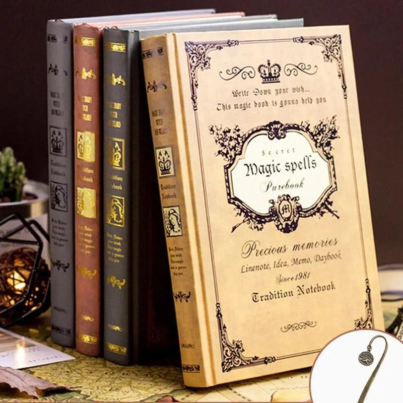 

European Retro Thick Magic Notebook Creative A5 Diary Book Classical Gifts for Students