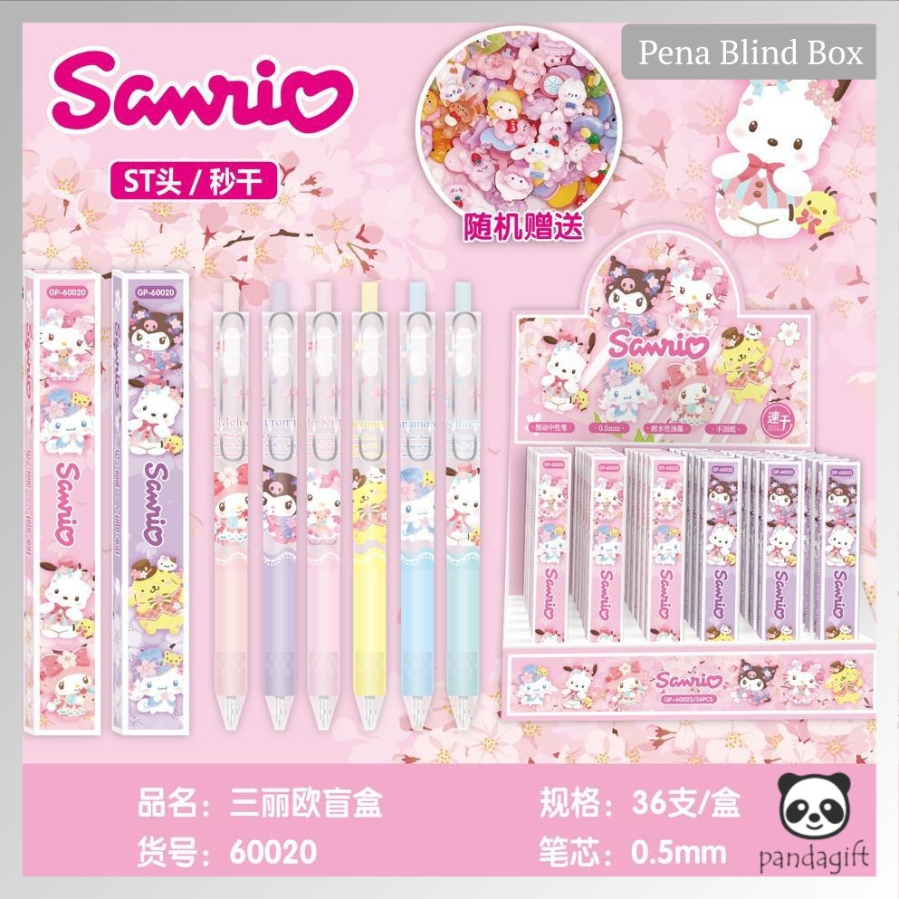 

Pen gel labubu monster tears pop mart sanrio pulpen sanrio blind box pulpen/lucky box pen- GG0277