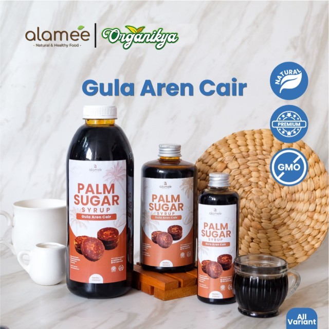 

ALAMEE Gula Aren Cair Syrup Palm Sugar Cair Organic Organik Pure Murni Barista Brown Sirup Natural organikya