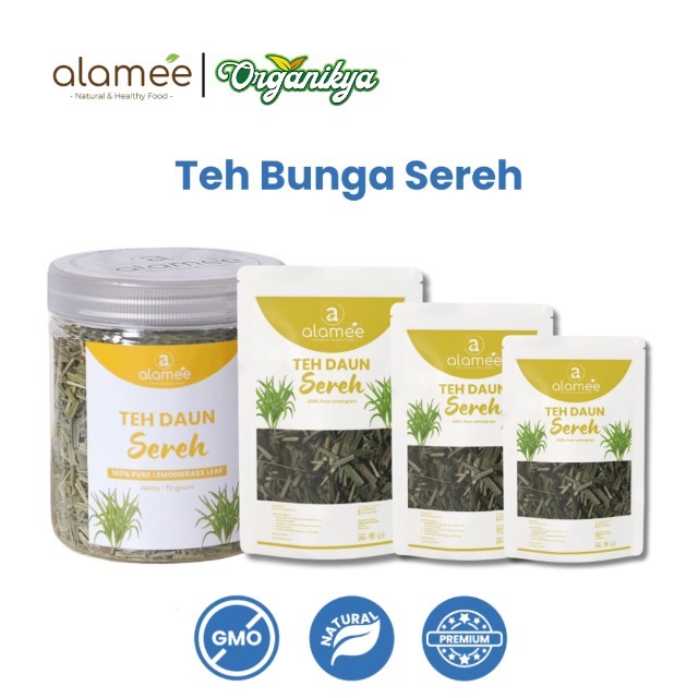 

ALAMEE Lemongrass Leaf Tea Teh Daun Sereh Kering Organik Dried organikya