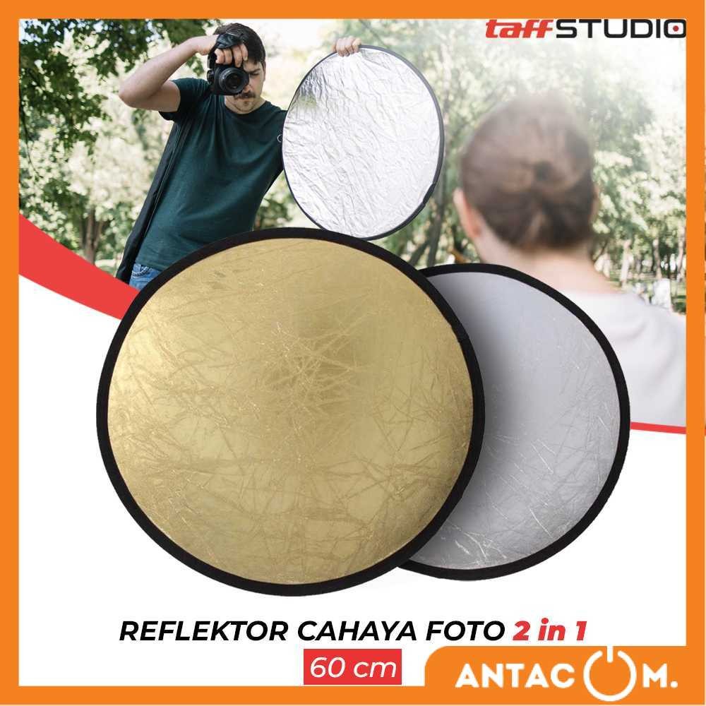 Reflektor Cahaya Fotografi Studio 2in1 Foldable 60cm