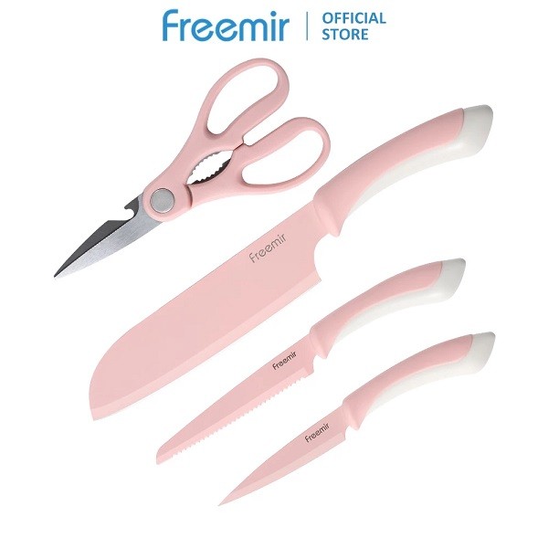 PISAU FREEMIR SATU SET PINK FR38501 | Pisau Freemir Satu Set Pink FR38501 Stainless Steel Premium
