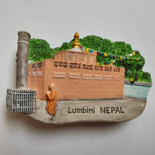 Souvenir magnet kulkas negara Nepal Asean