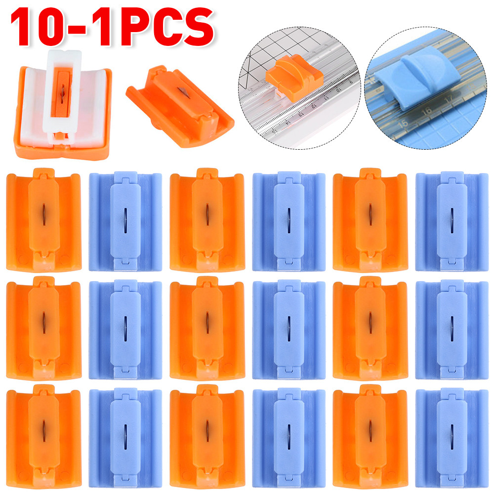 

10-1Pcs A4 Paper Cutting Replacement Blades Guillotine Paper Cutter with Pull-out Ruler for Photo Trimmers Scrapbooking Supply