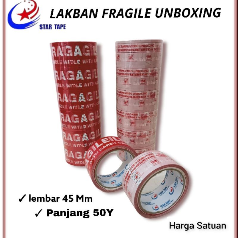 

DRIO FRAGILE MERAH PUTIH/Fragile Video Unboxing Warna Merah Putih (45Mm x 50Y)