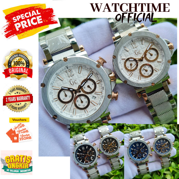 FLASH SALE PROMO  JAM TANGAN PRIA WANITA COUPLE GUEES COLLECTION ORIGINAL ARLOJI PRIA WANITA GC ORI