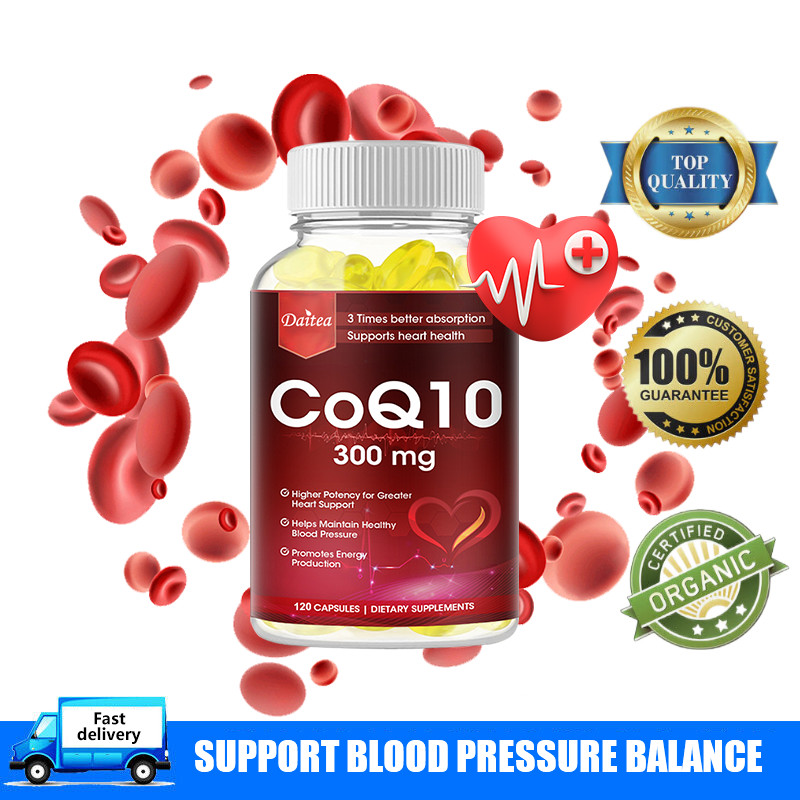 Daitea Coenzyme Q10 Supplement, 300 mg, 3x Better Absorption, antioxidant, promotes heart health and