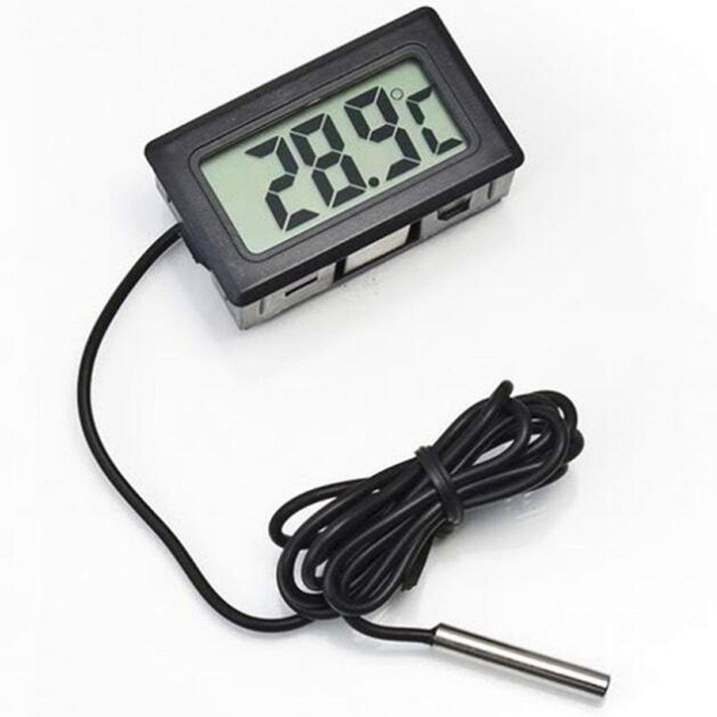 Termometer tampilan digital digital termometer tangki ikan kulkas termometer suhu air dengan probe t