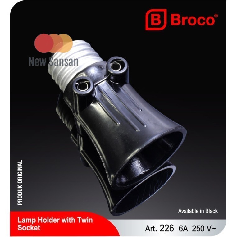 FITTING KOMBINASI BROCO / FITTING LAMPU KOMBINASI  BROCO / FITTING BROCO 226