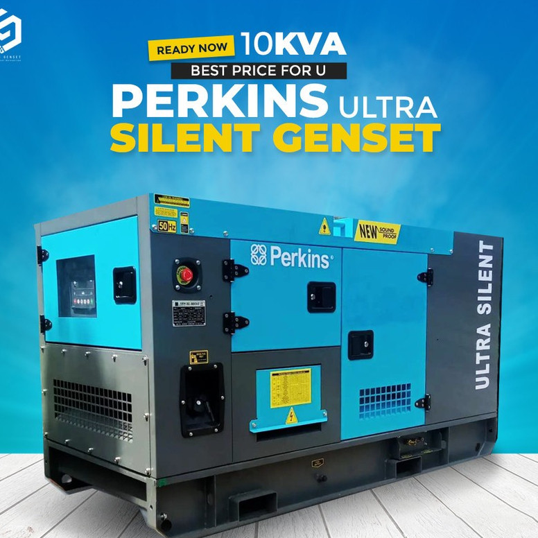 Genset Silent | 10 KVA | Genset Diesel Perkins Ultra Silent