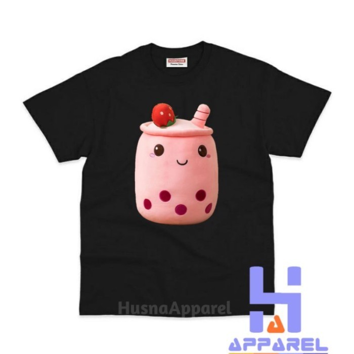 BAJU ANAK KAOS ANAK BONEKA BOBA - Hitam, S