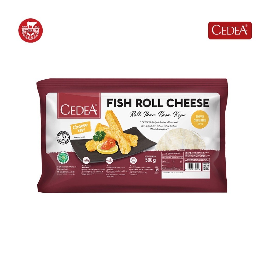 

Fish Roll Cedea Cheese 500gr, Frozen & Halal