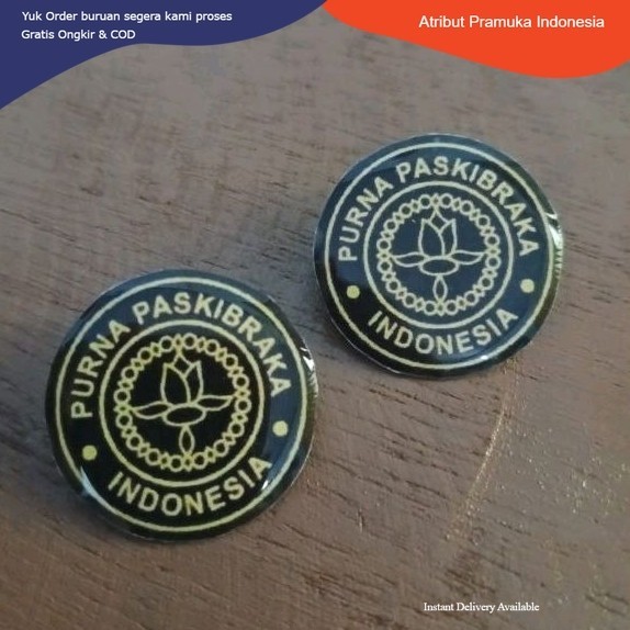 Ready Pin Bros Purna Paskibraka Indonesia Resin - Pin Aksesoris Paskibraka Termurah Indonesia