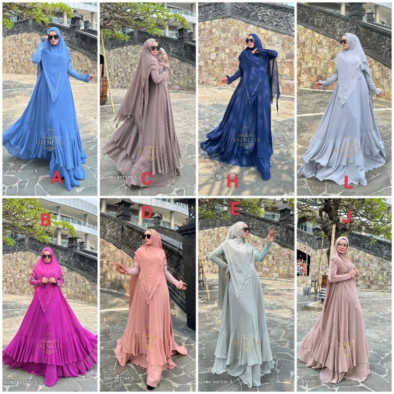 FLASH SALE Gamis syar'i Lalomo series 4 by BAENETTA