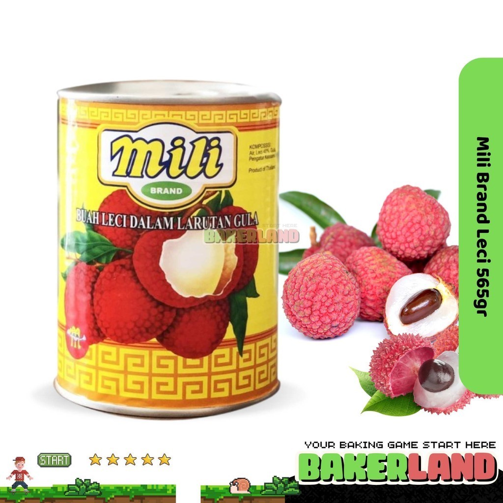 

Mili brand Lychee / Buah Kaleng / Buah Kaleng Leci / Mili Brand 565 Gram