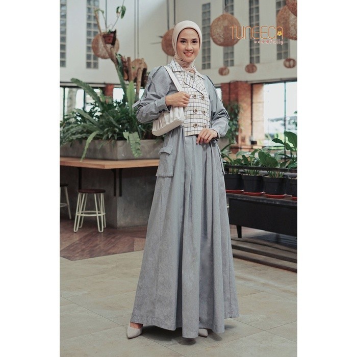 FLASH SALE TUNEECA DAILY GAMIS Abaya Daphne - DG-0223024 I Gamis Premium Modern