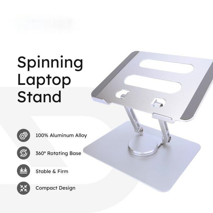 Rotating Laptop Stand Laptop Putar Spinning Stand