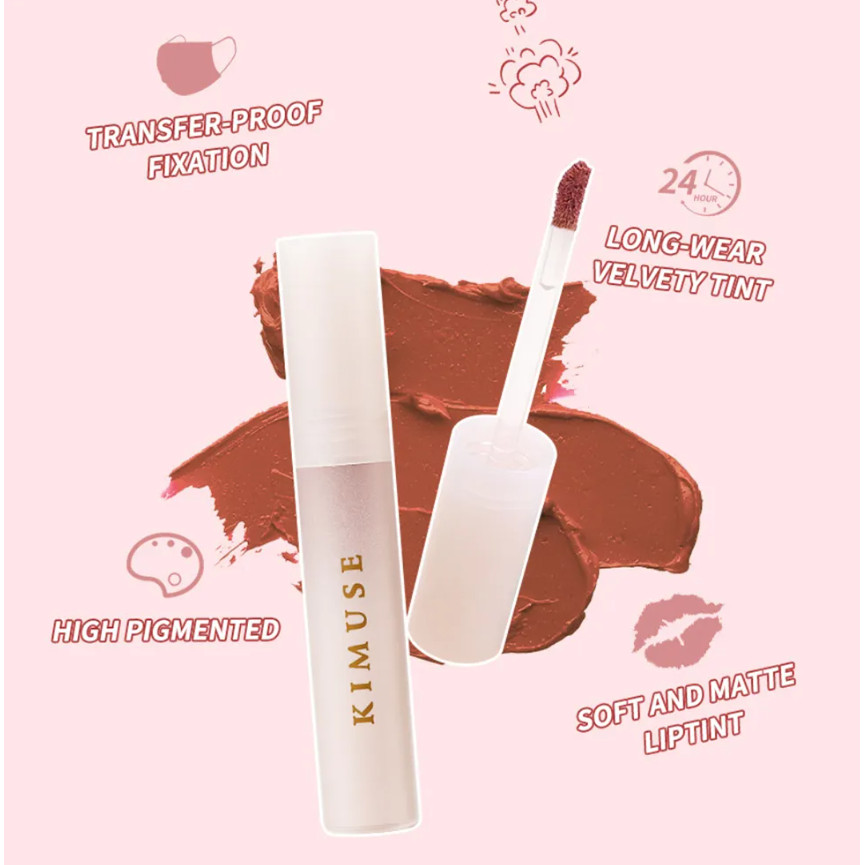 (READY & ORI) Kimuse Air Weightless Matte Lip Cream High Pigmented KS820