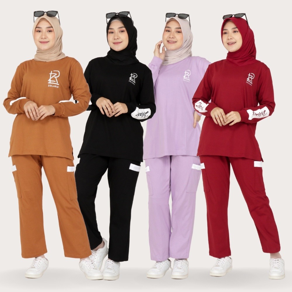 Baju Olahraga Keren Modis Model Terbaru 2024 / Karisa Set - Setelan Baju Olahraga Wanita Muslim