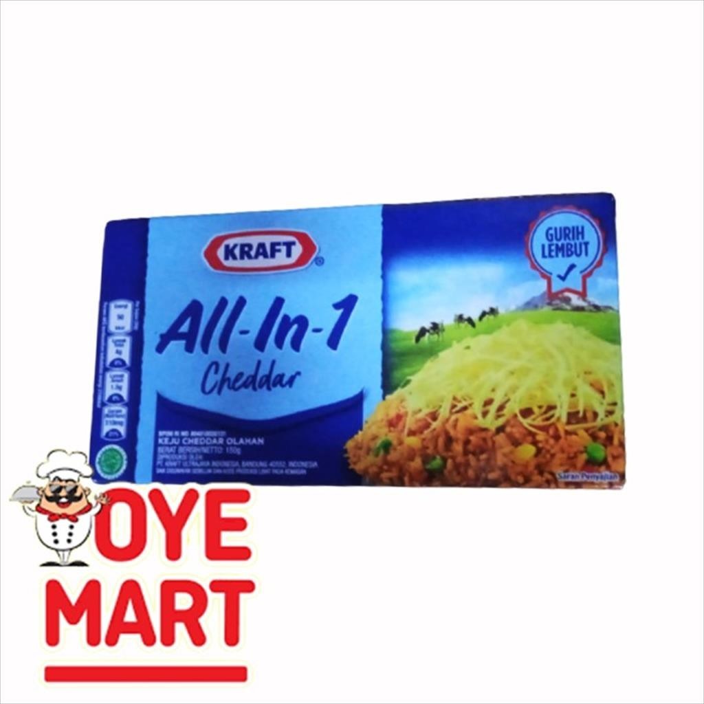 

KEJU KRAFT ALL IN 1 CHEDDAR 150GR / KEJU CHEDDAR