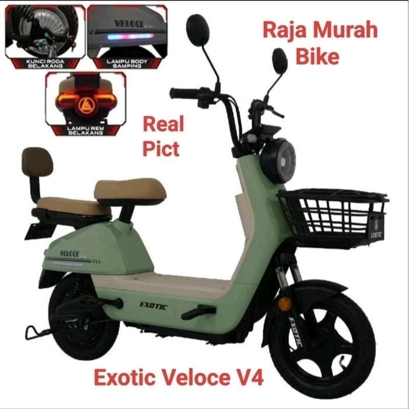 Sepeda Listrik Exotic Veloce V4 Bergaransi Sepeda Listrik Veloce V4 Exotic