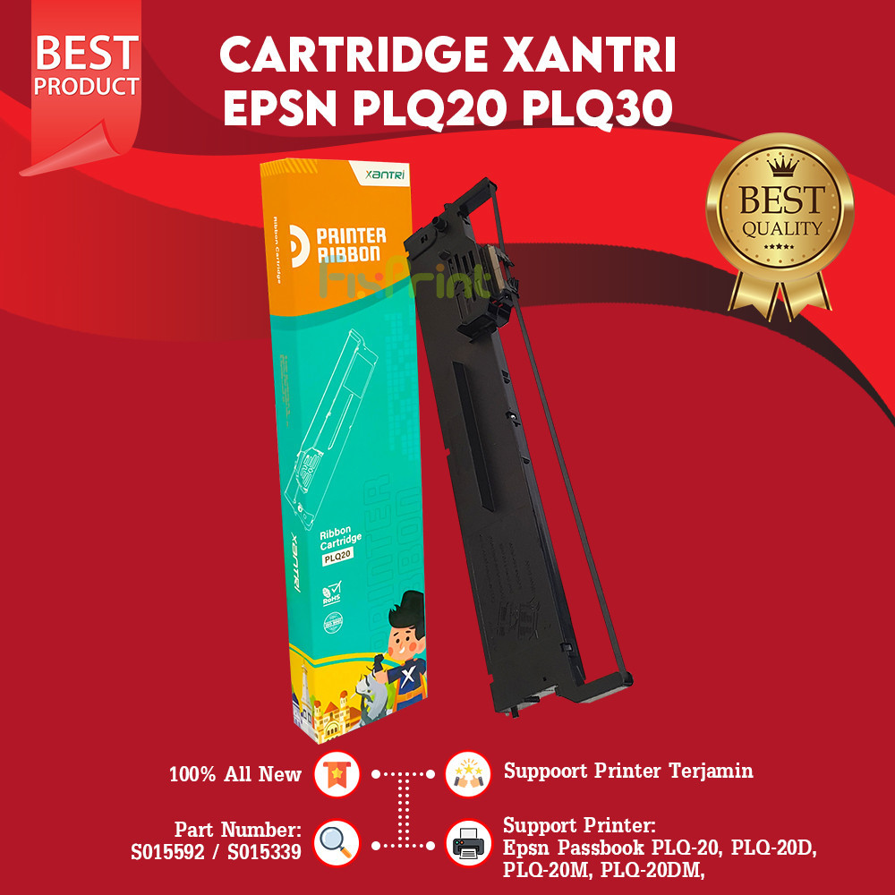 Pita Ribbon Xantri Cartridge Printer Passbook Epson PLQ 20 PLQ 20 PLQ20 Pita Comp