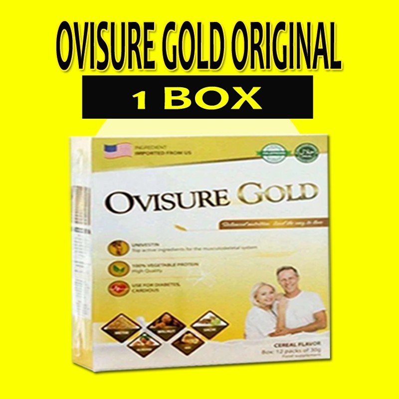 

100% ORIGINAL 1BOX OVISURE GOLD MILK SUSU OBAT TULANG DAN SENDI YG SEHAT 100% ORI