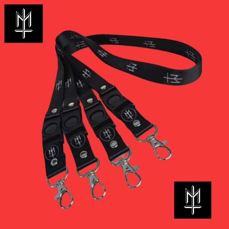 

Lanyard LOGO MATERNAL gantungan kunci BAND MUSIK ROCK / tali lanyard gantungan leher id card name tag kartu nama / pods