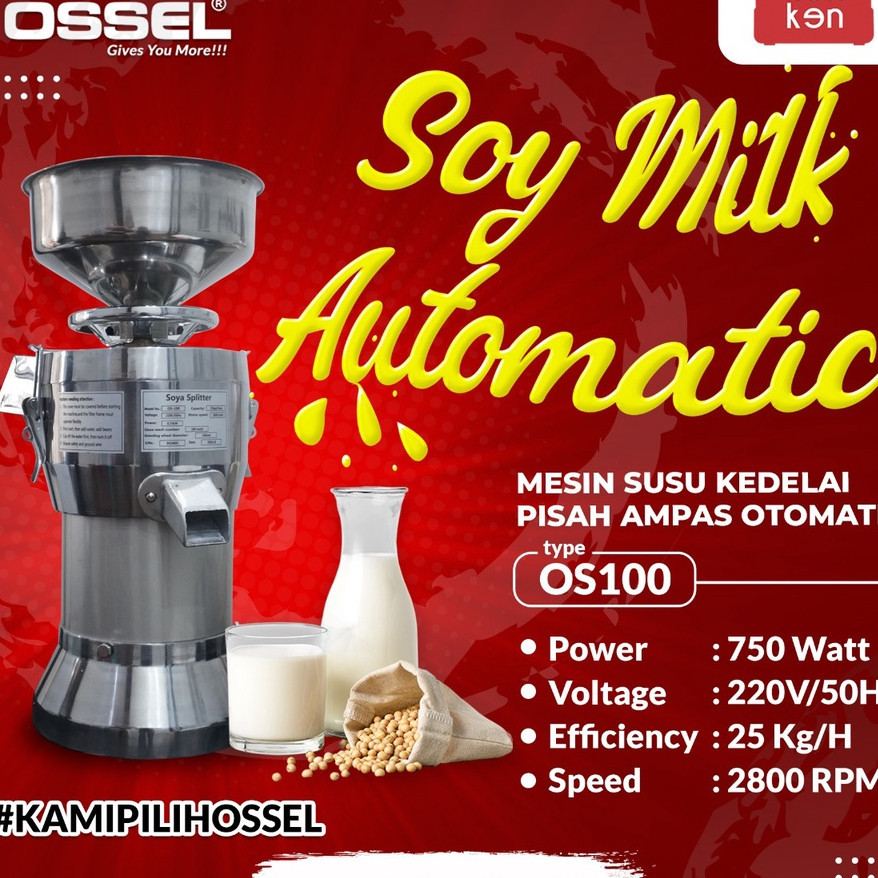 MESIN SUSU KEDELAI PISAH AMPAS OTOMATIS OSSEL MURAH