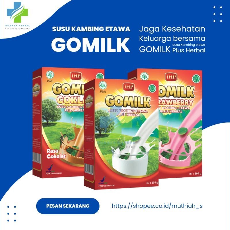 

 ! - SUSU KAMBING BUBUK PLUS DAUN KELOR - gomilk plus herbal daun kelor / bestmilk plus herbal daun kelor untuk si buah hati diatas 2 tahun