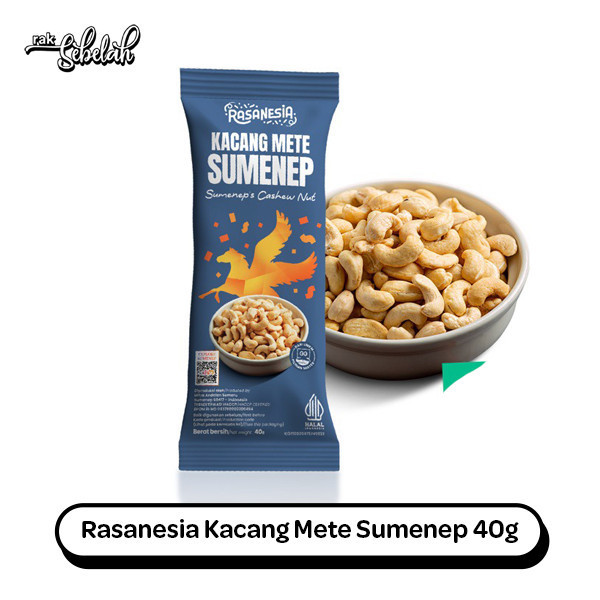 

Rasanesia Kacang Mete Sumenep 40g - Cashew | Kacang Mede | Fresh Nut | Cemilan Snack Asin Gurih